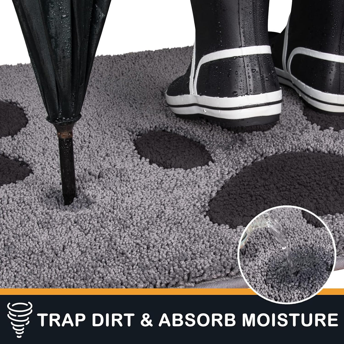 PURRUGS Dirt Trapping Door Mat Indoor Entrance