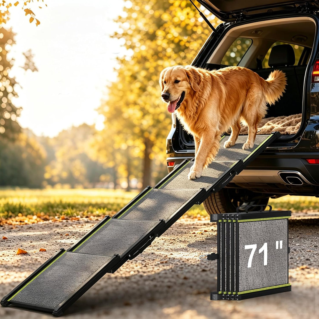 Dog Ramp for Car with Telescoping Design