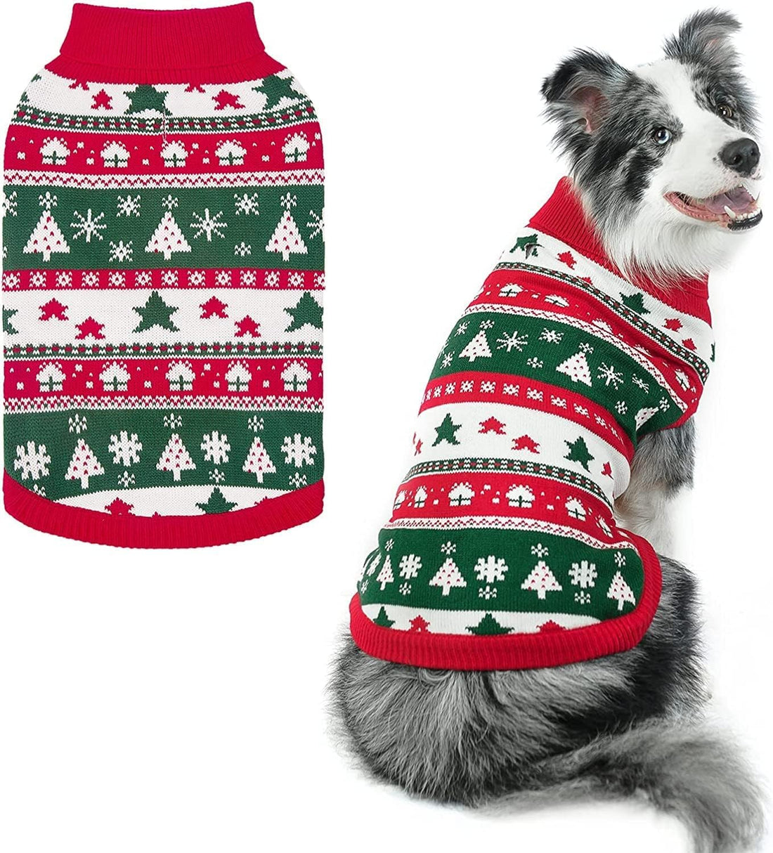 PUPTECK Small Halloween Dog Sweater Ugly Soft Warm Clothes Fall Outfit