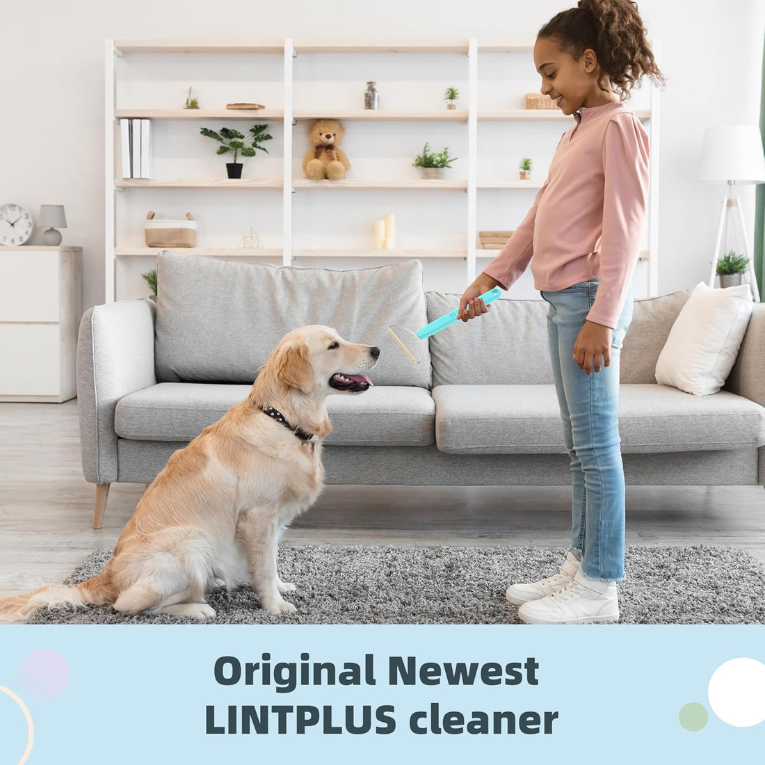Pro Plus Adjustable-Length LINTPLUS Pet Hair Remover
