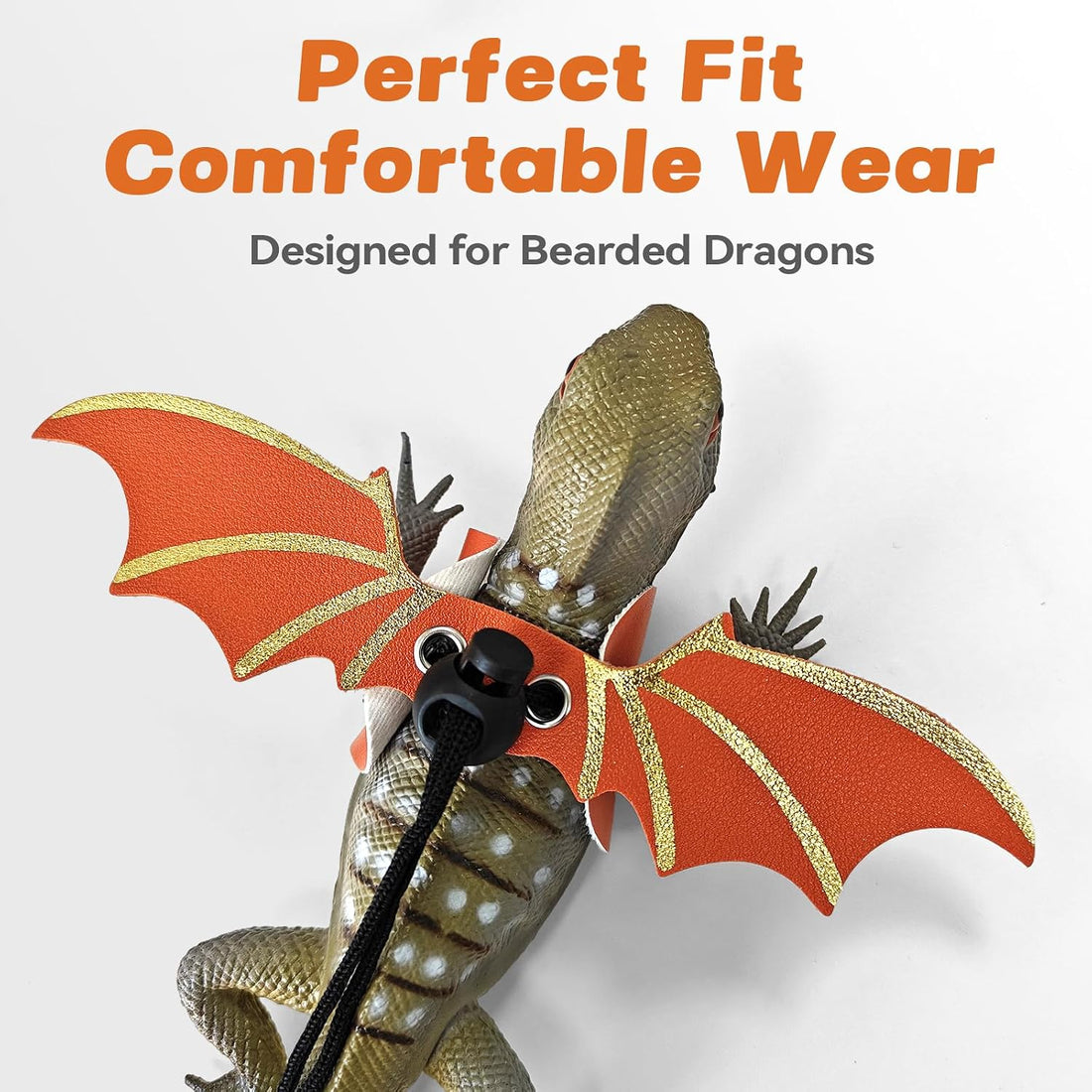 Dinosaur Wing Leash Harness for Bearded Dragons