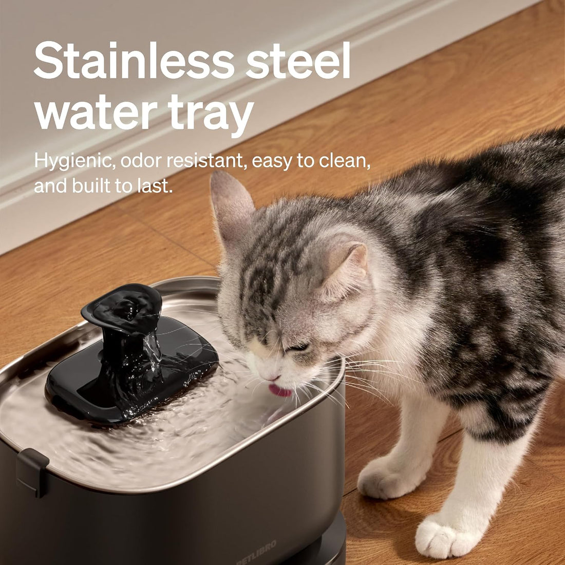 PETLIBRO Cat Water Fountain, Cordless Pet Water Fountain Battery