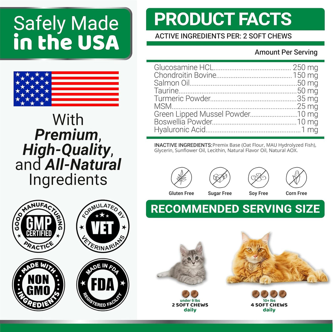 YUMA'S Cat Hip and Joint Health Supplement Chews