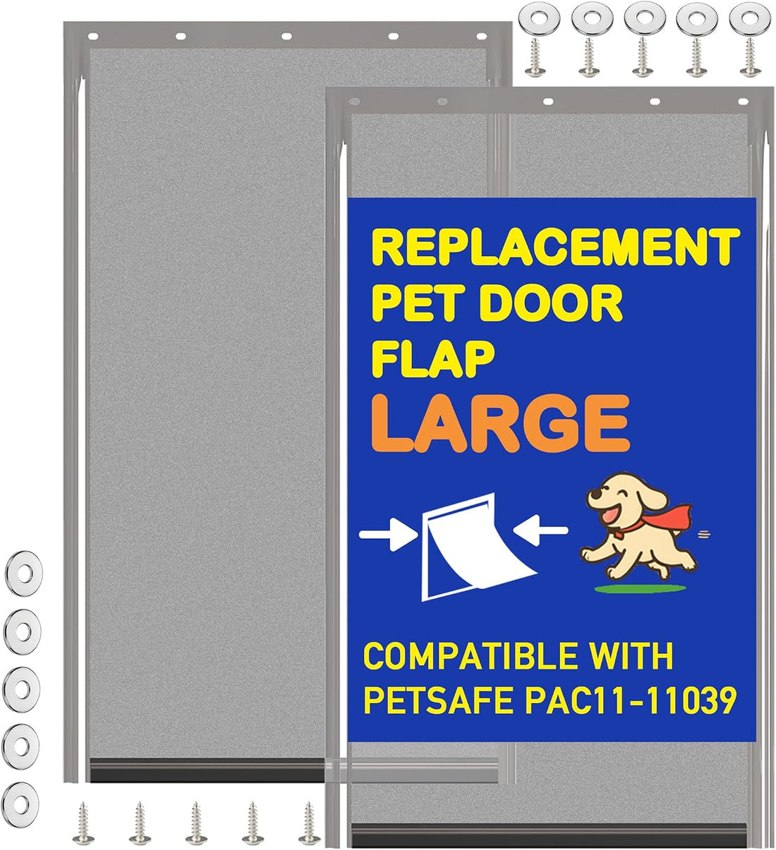 2PC Replacement Flap PAC11-11039 with Screws & Washers for PetSafe