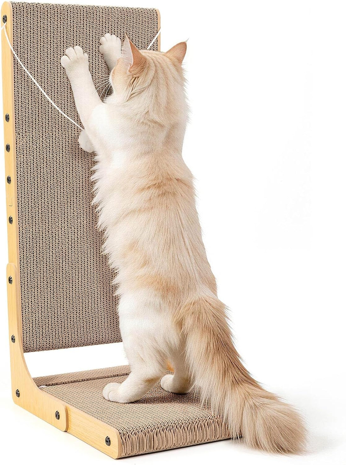 2-Pack L-Shaped Cat Scratching Board Cardboard Cat Scratcher