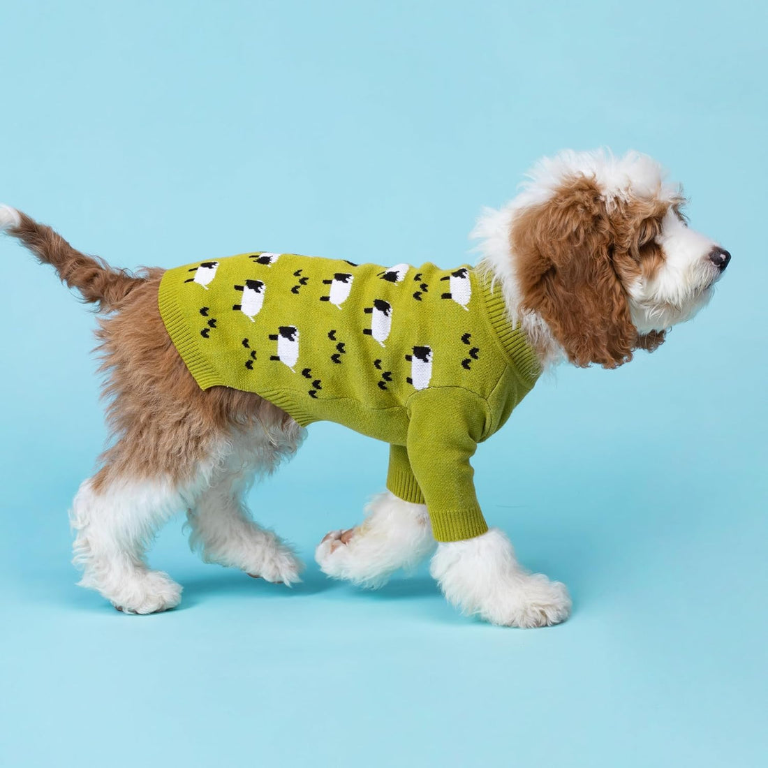 Fitwarm Funny Sheep Dog Sweater, Thermal Winter Clothes for Small Dogs