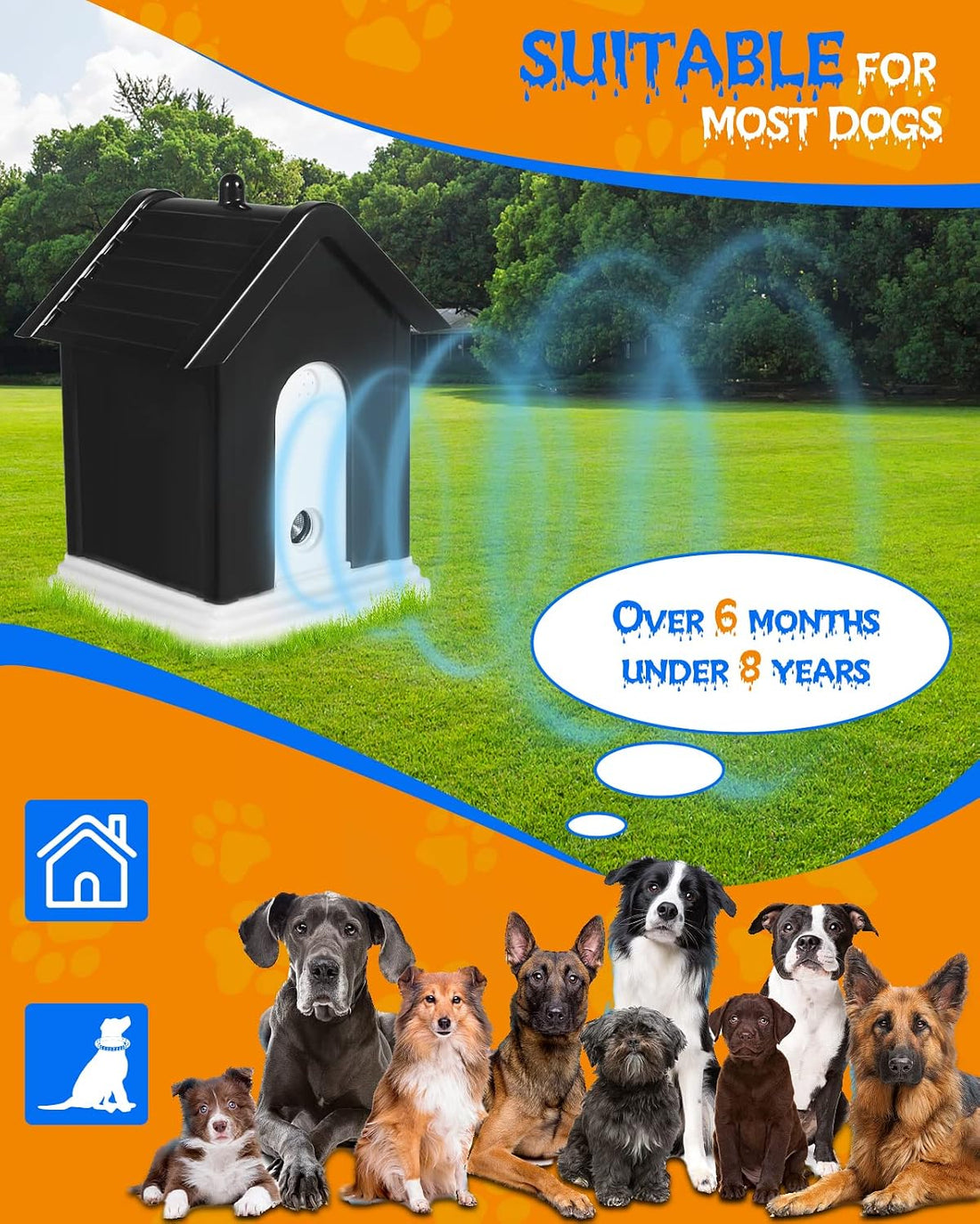 Safe Smart Anti Barking Device for Dogs