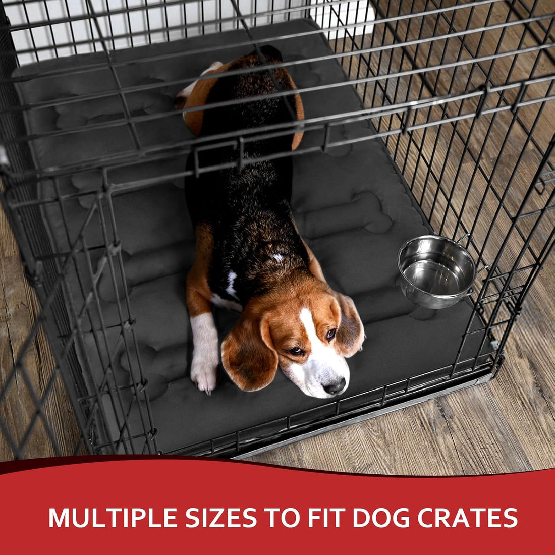 Chew Proof Dog Crate Pad, Dog Bed for Aggressive Chewers