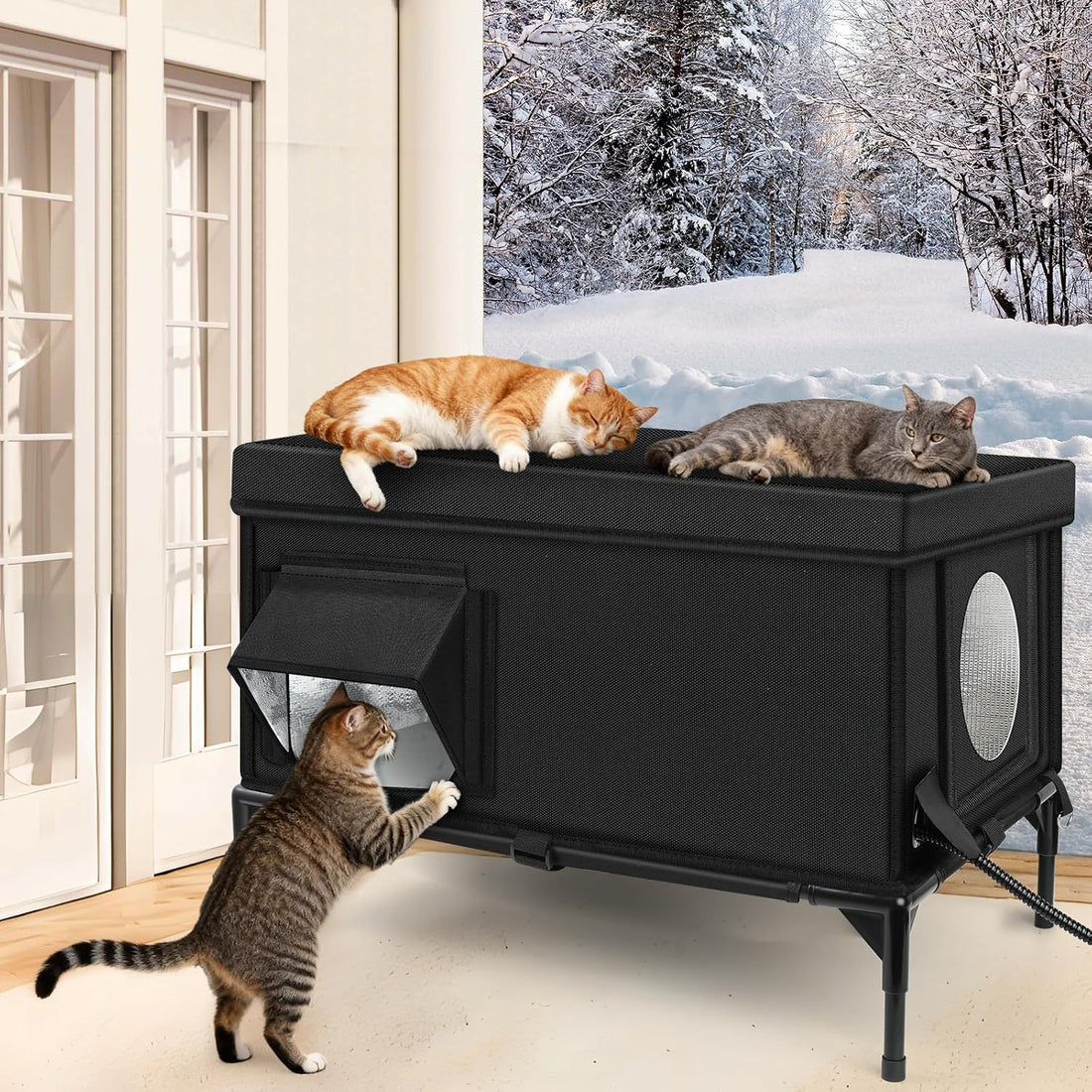 Outdoor Cat House Weatherproof
