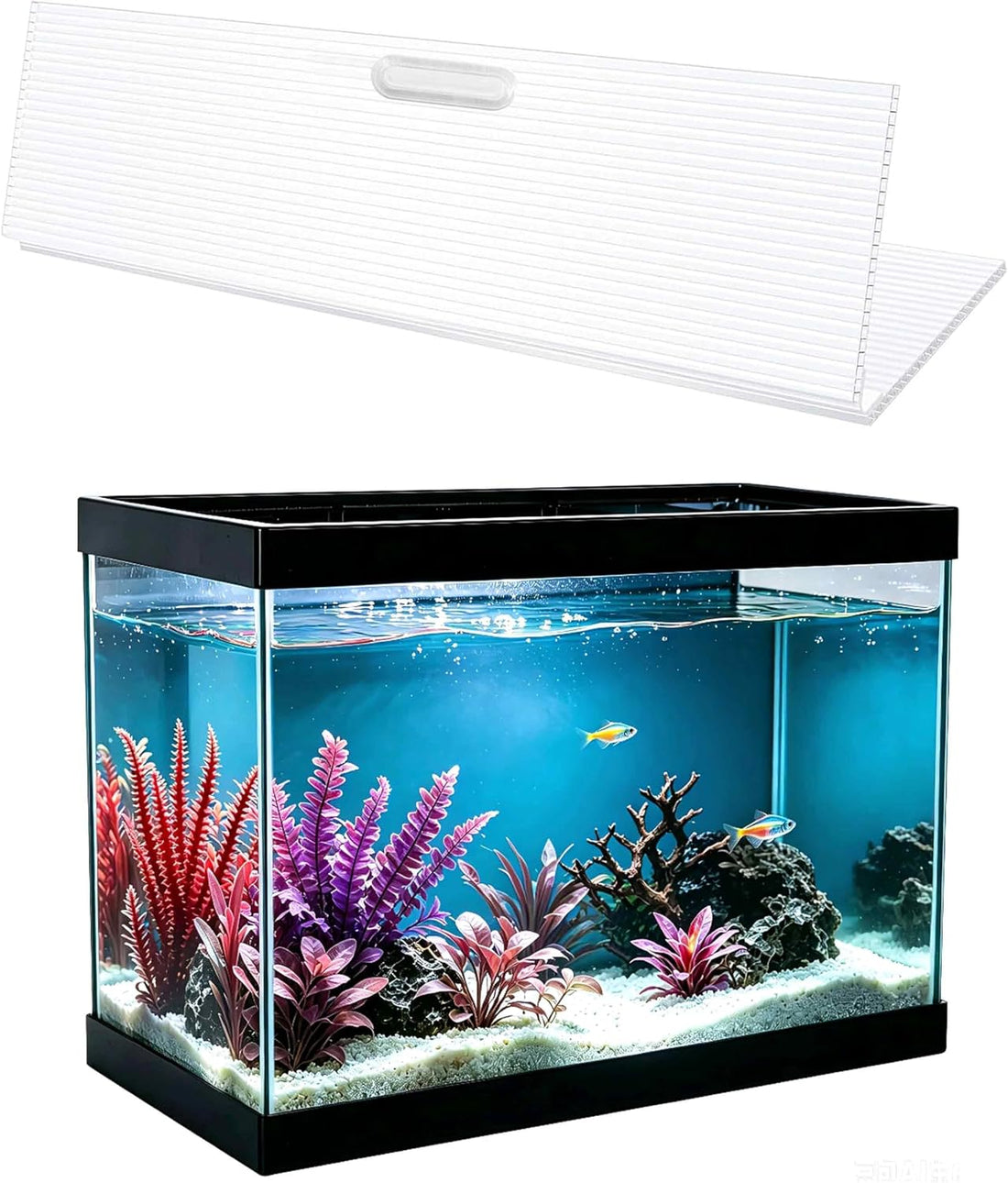 Aquarium Canop Polycarbonate 15.37 x 7.63 x 0.24 for 5/10 Gallon