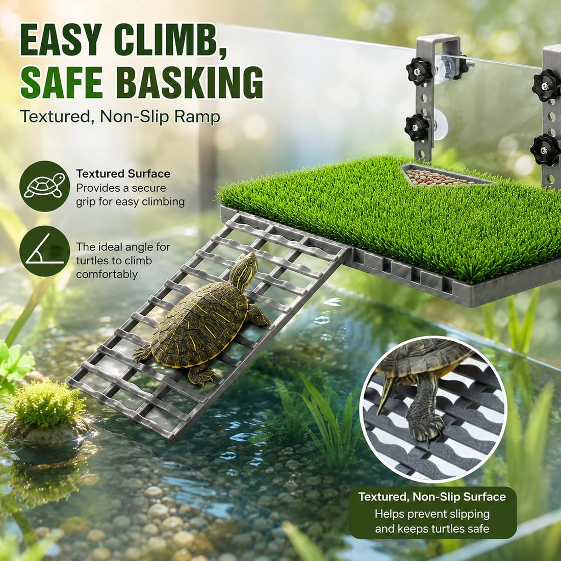 Hanging Turtle Basking Platform, Frog Turtle Resting Accessories