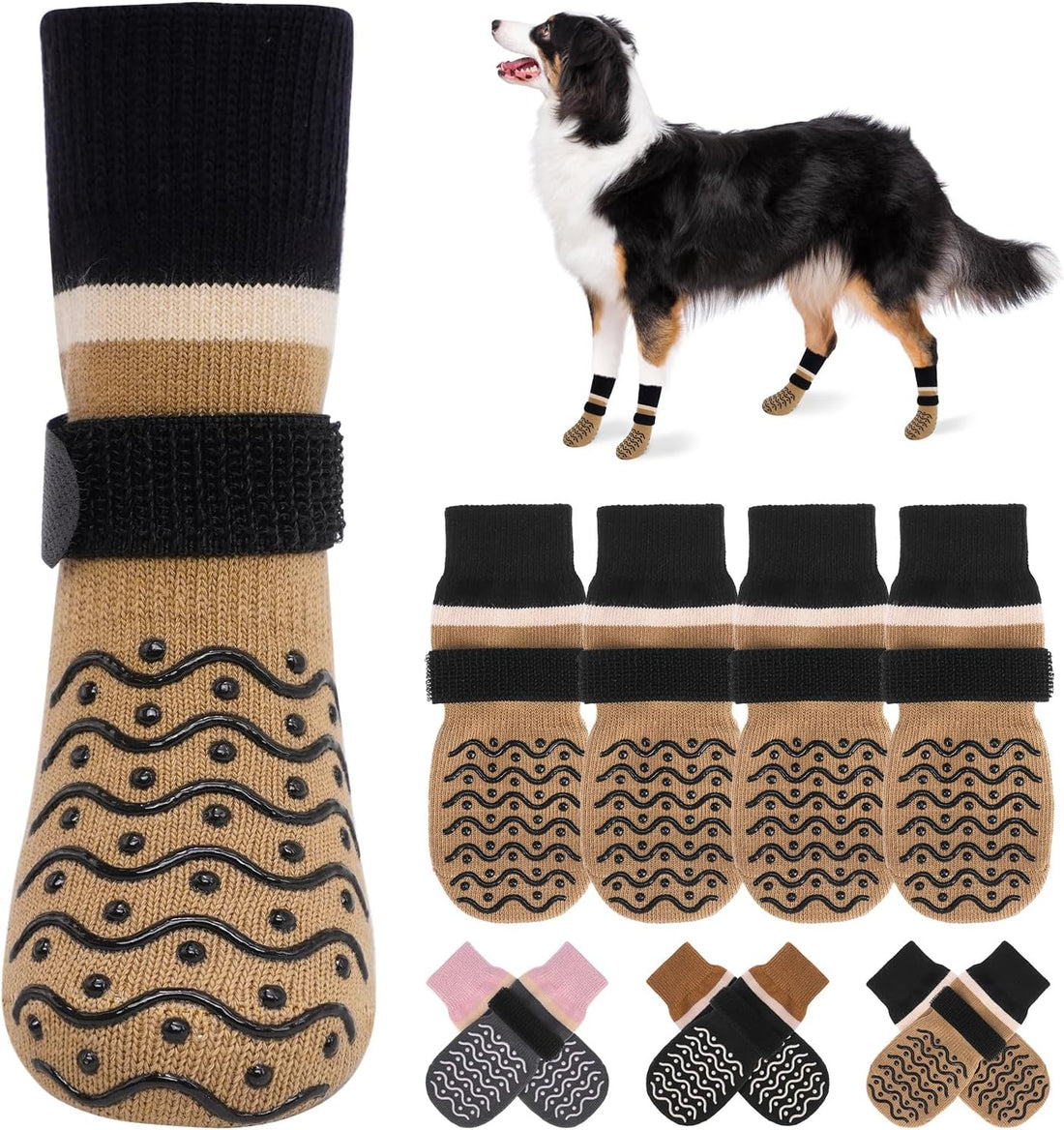 BEAUTYZOO Anti Slip Dog Socks