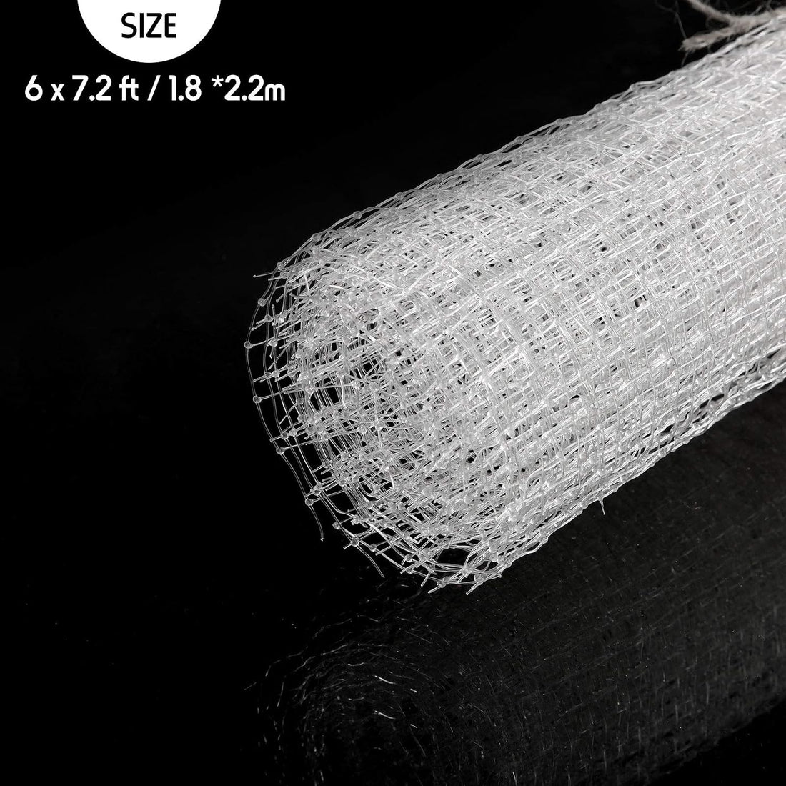 Shappy 6 x 7.2 ft Aquarium Clear Mesh Fish Tank Cover Netting DIY Top