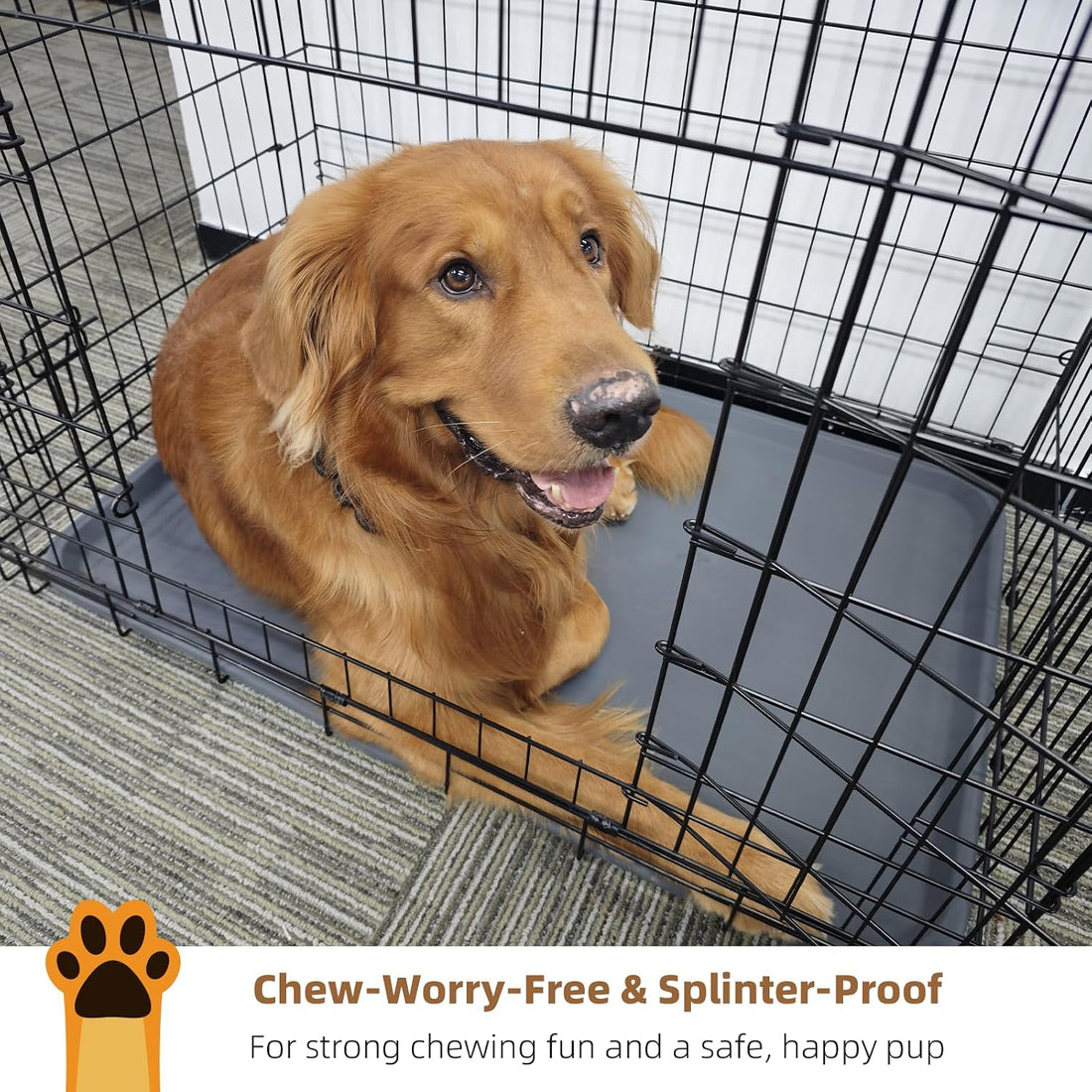 2-Pack 22.8 × 34.6 Inch Silicone Dog Crate Tray