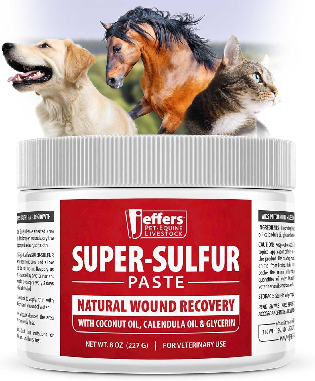 Jeffers Super Sulfur Natural Healing Paste for Dogs