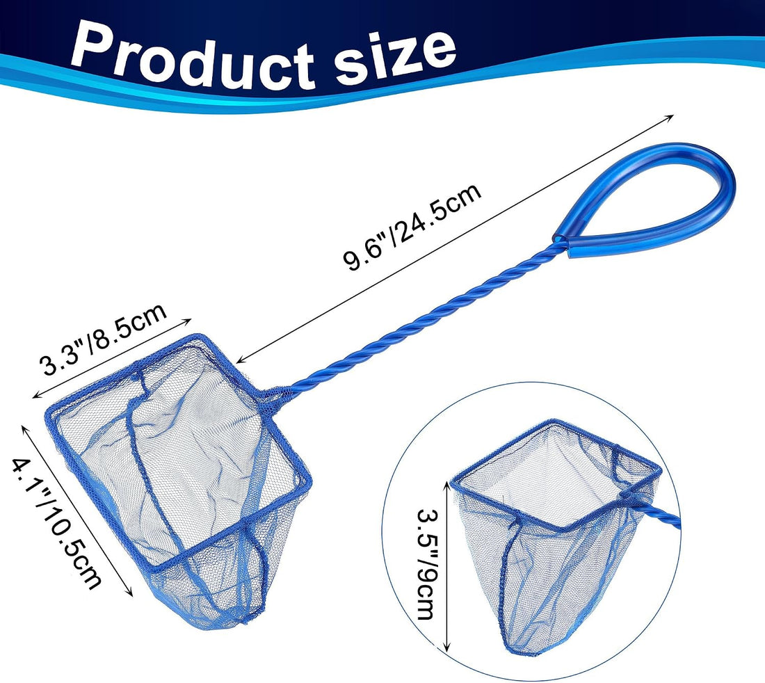 Mogoko 2 Pack Aquarium Net Fish Net Small Net Multi-Size Fine Mesh