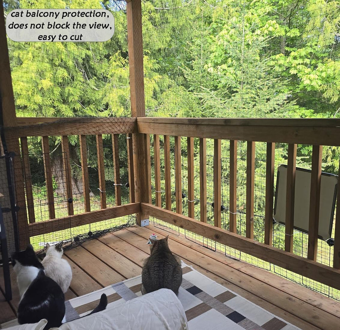 JUNFLYING Cat Balcony Netting