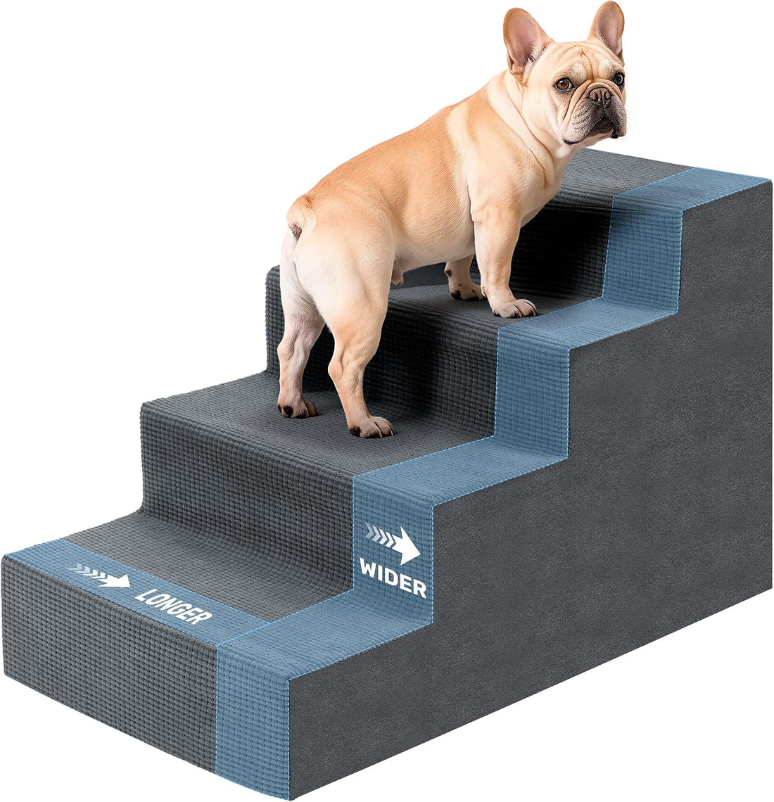 Dog Steps for Bed, 18" H Dog Stairs for Small Dogs
