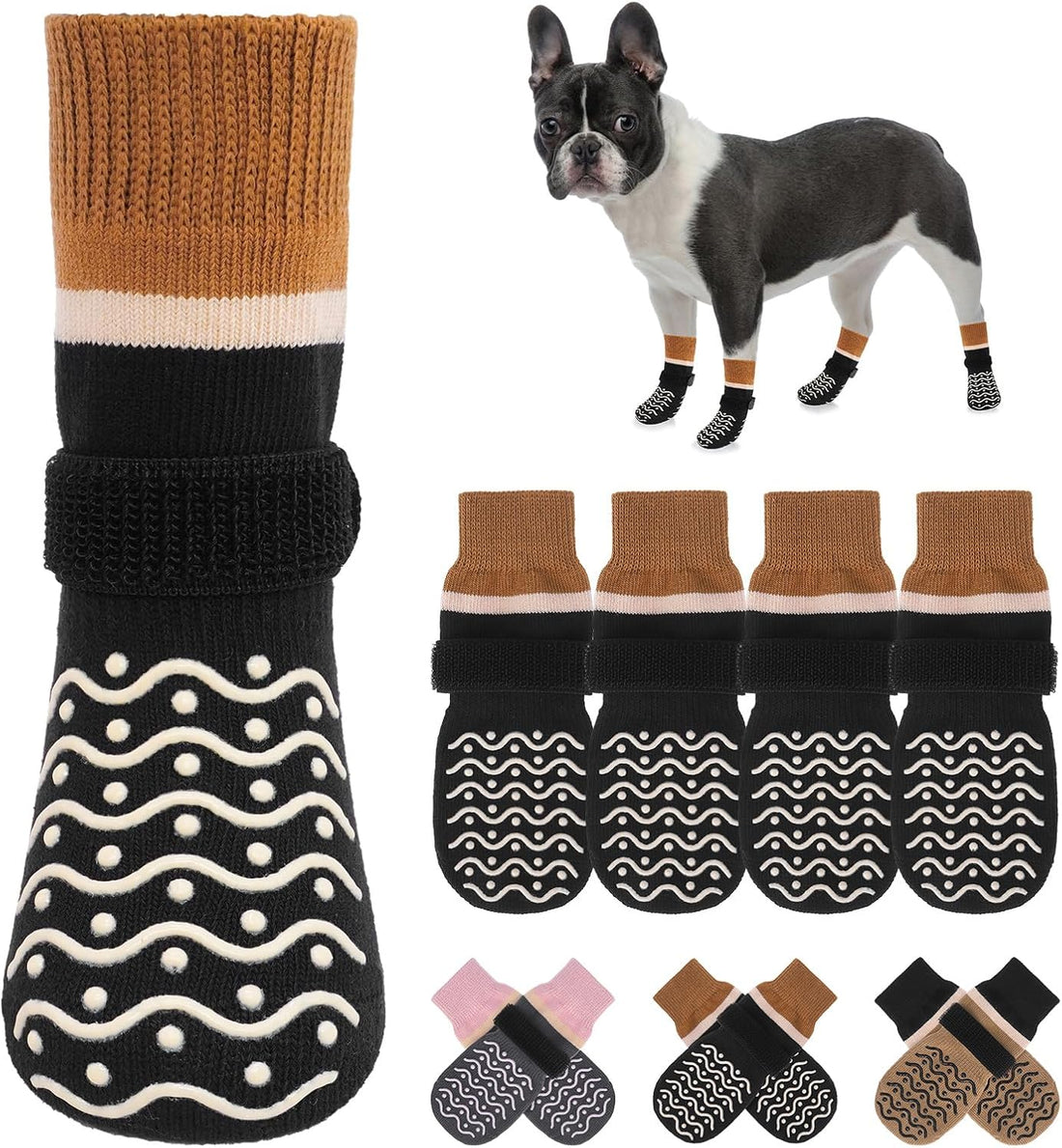 BEAUTYZOO Anti Slip Dog Socks