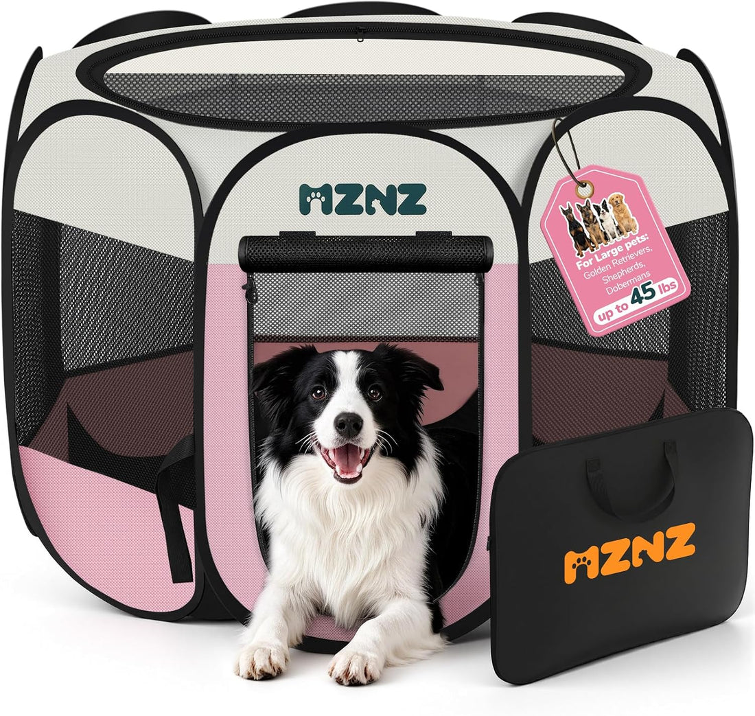 Dog Playpen, Portable Cat Playpen Crate Indoor for Dogs Cats Rabbits