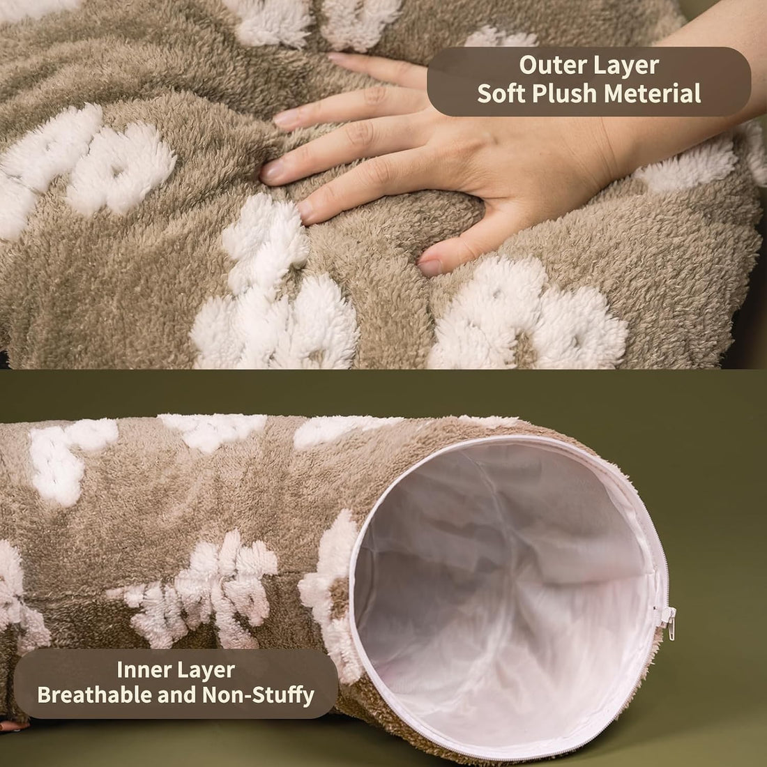 Pesen Cat Tunnel Bed with Soft Cushion