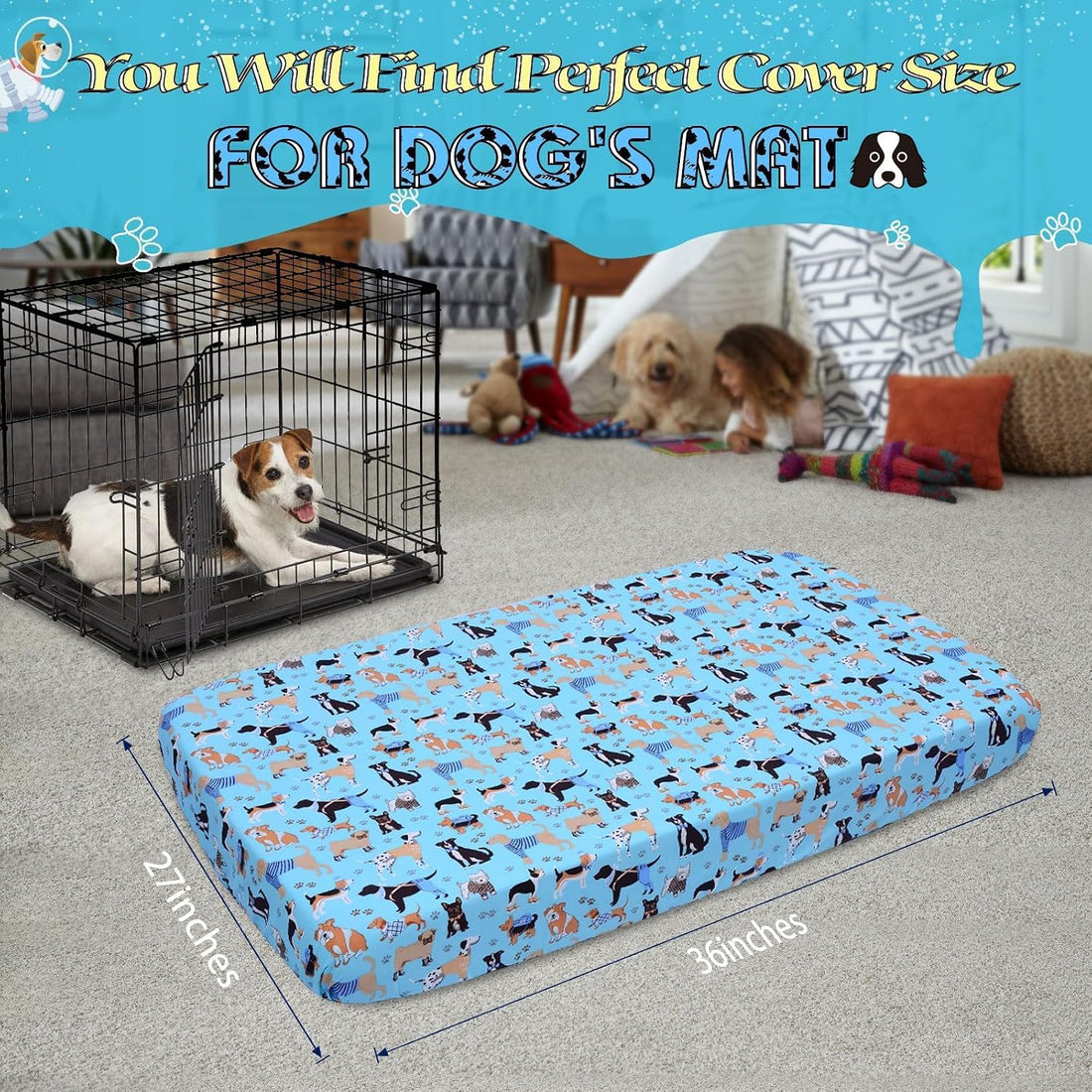 Hoopttay Dog Bed Covers Replacement Washable
