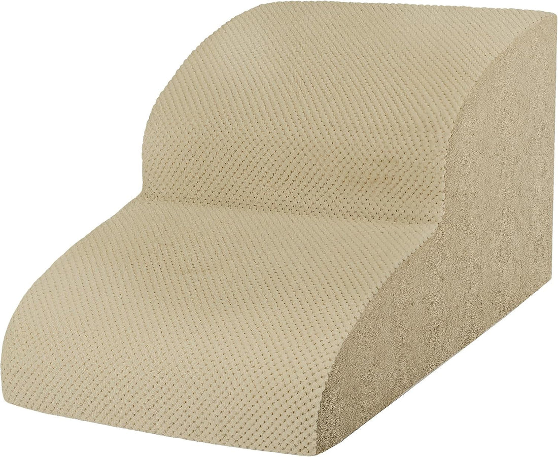 Dog Stairs for Small Dogs, 3 Tiers High Density Foam Dog Ramp