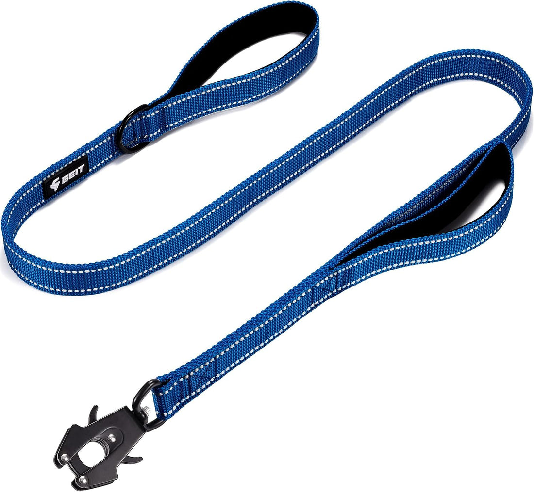 GEIT 2 Padded Handles Heavy Duty Dog Leash for Small Medium and Large