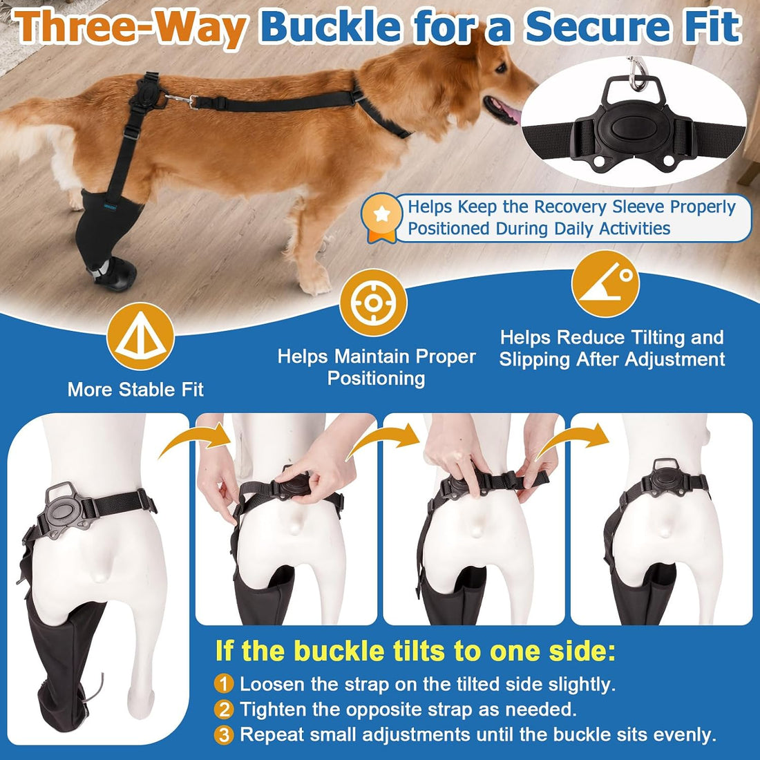 BARKLESS Rear Leg Sleeve with Paw Protector