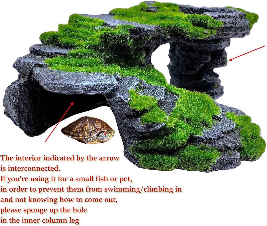 M2cbridge Reptile Hide Resting Step Ledge Cave Hideout Turtle Basking