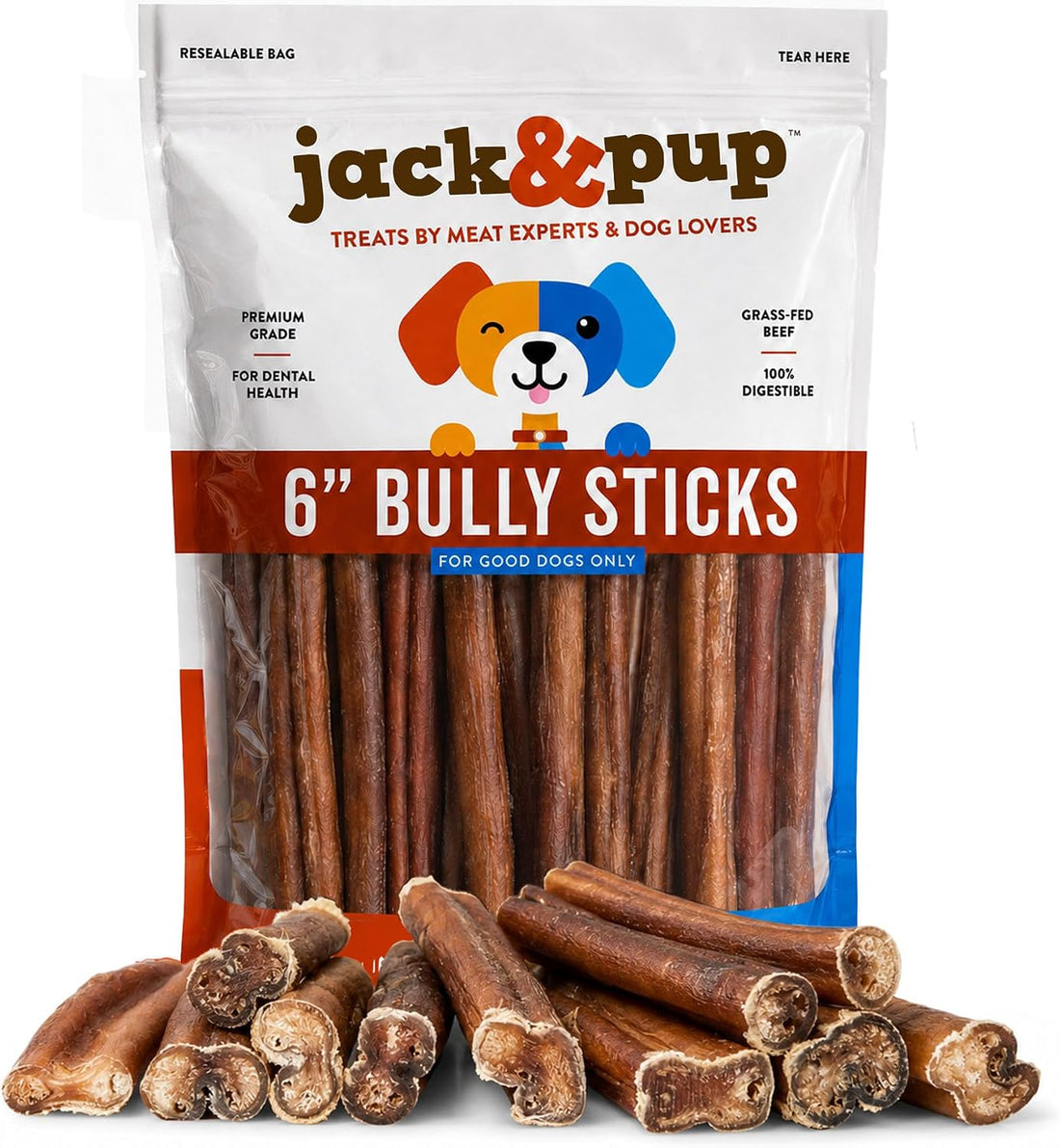 Jack&Pup Bully Sticks for Dogs