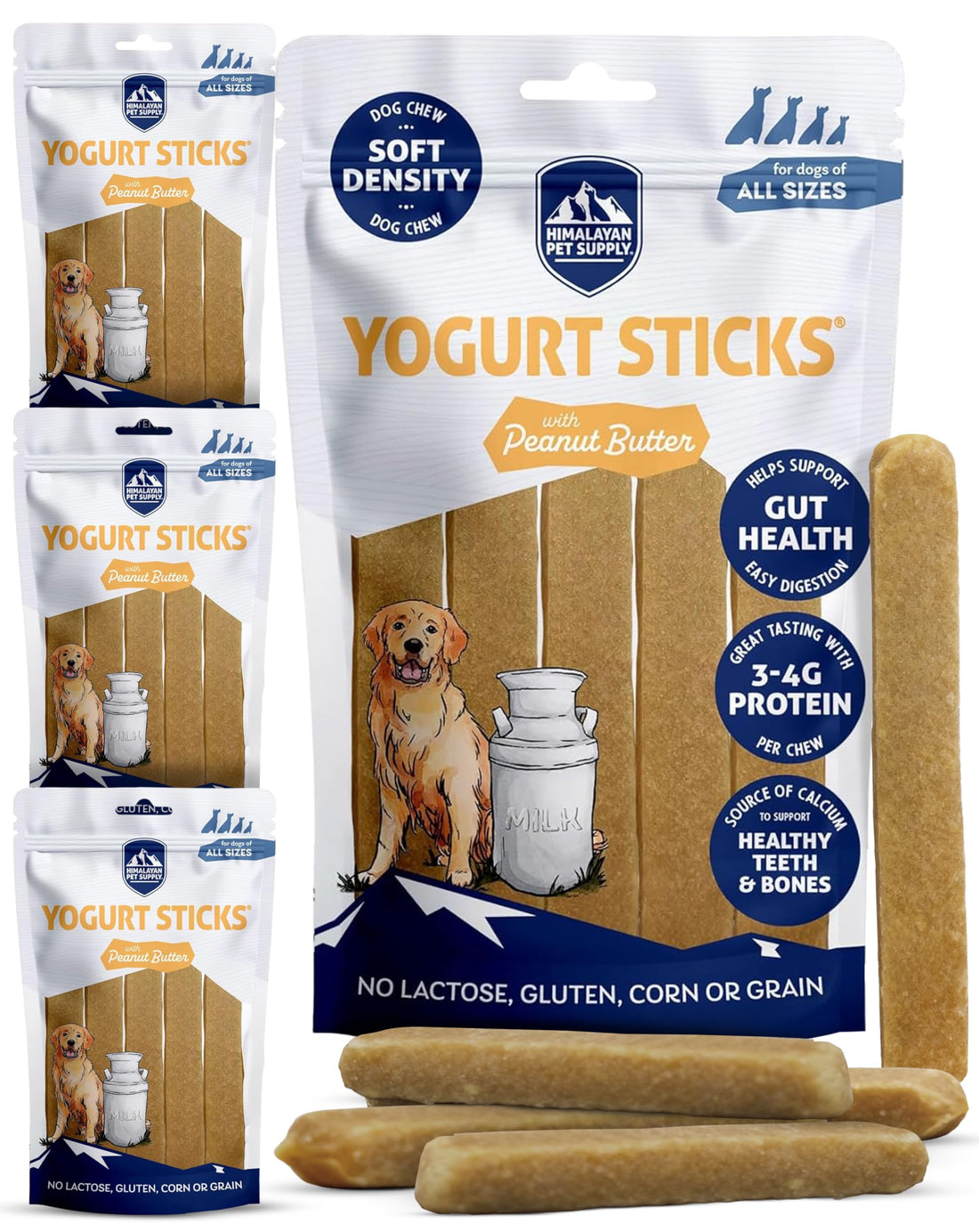 Himalayan Dog Chew Yogurt Sticks, Peanut Butter