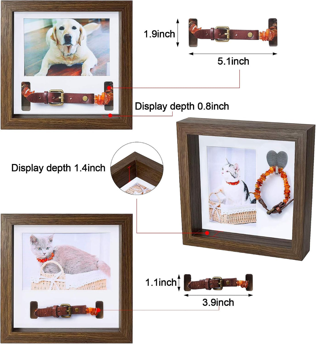 KCRasan Pet Picture Frame Memorial - Dog Memorial Sentiment Frame