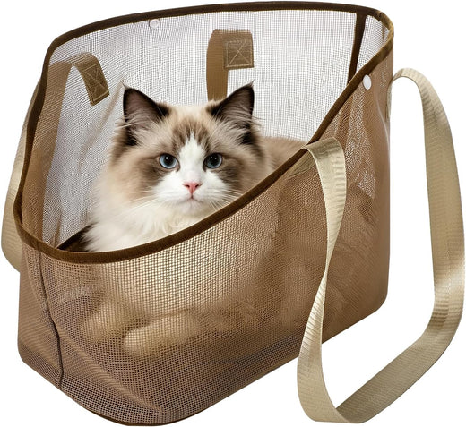 Mesh Dog Tote Carrier Breathable Pet Purse Bag Cat Sling Handbag