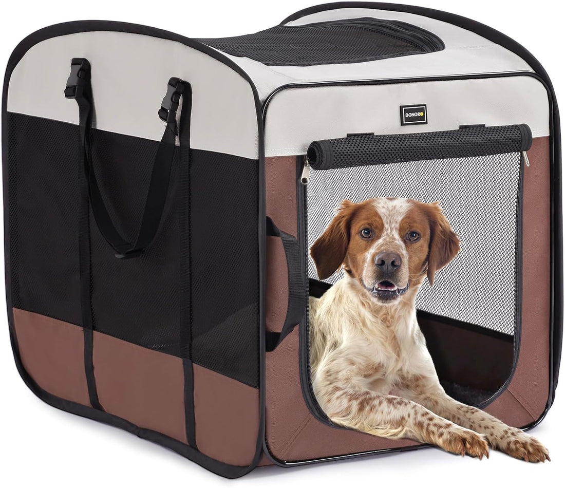 DONORO Dog Kennels and Crates for Medium Dogs
