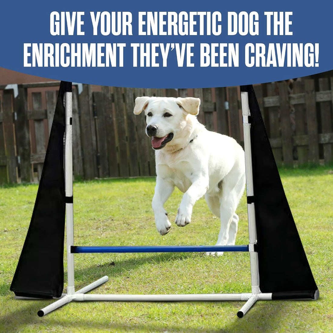 Dog Agility Course Backyard Set, Dog Agility Equipment, Weave Poles