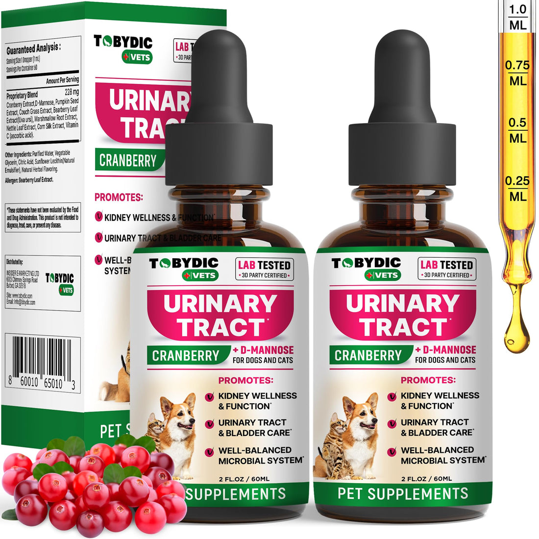 Cat & Dog Natural UTI Support & Urinary Tract Infection Treatment