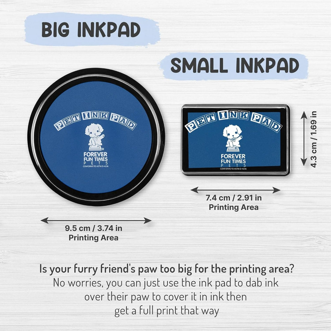 Pet Paw Print Impression Kit | Dog Ink Paw Print Kit