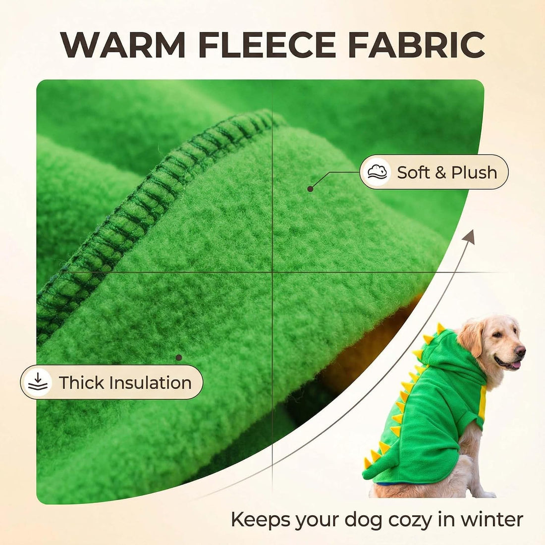 FLAdorepet Halloween Large Dog Dinosaur Costume Dino Outfits