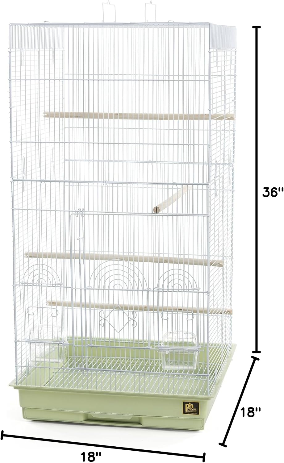 Prevue Pet Products SPECONO1818H-SG Tall Tiel Cage, Sage Green