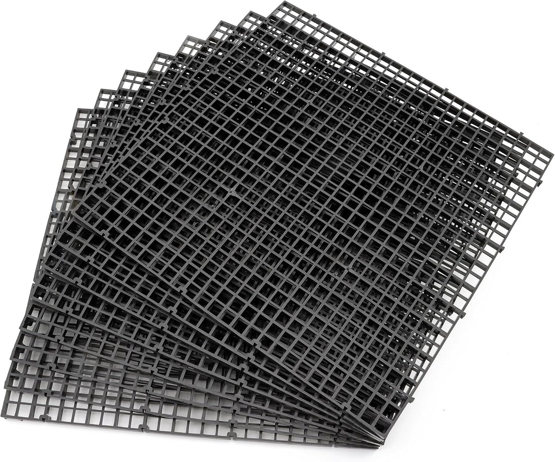 Aquarium Fish Tank Bottom Isolation 8 Pcs, Plastic Egg Crate