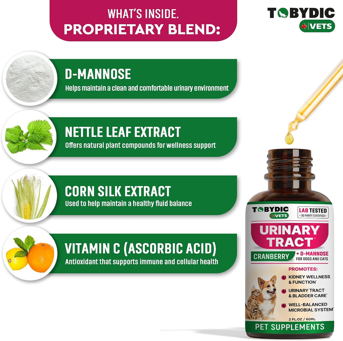 Cat & Dog Natural UTI Support & Urinary Tract Infection Treatment