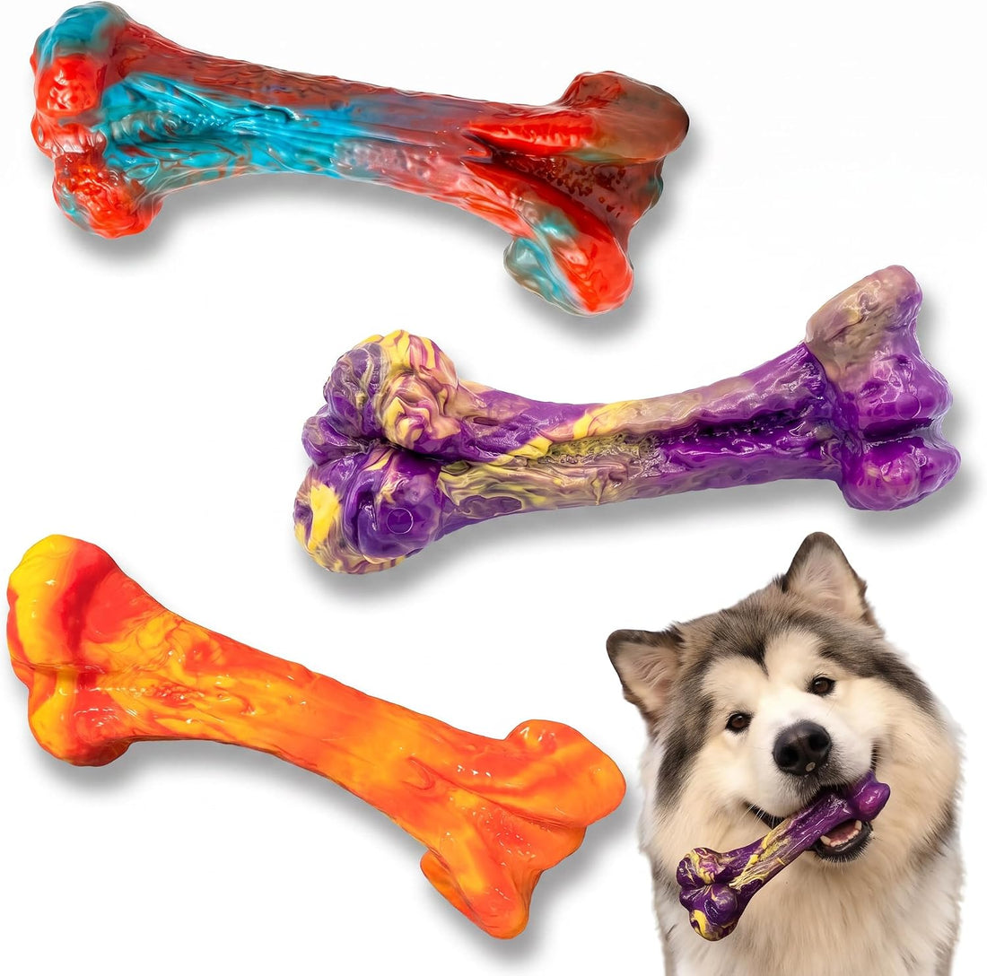 3-Pack Dog Chew Toys for Aggressive Chewers, Medium Large Breed
