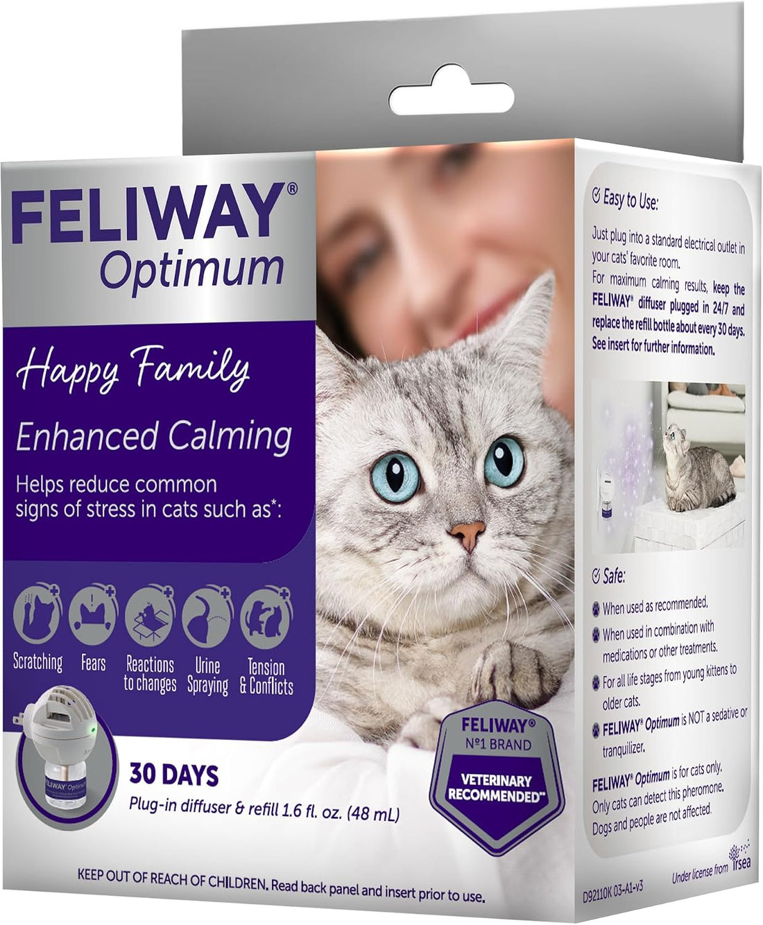 FELIWAY Optimum Cat Calming Pheromone Diffuser Kit