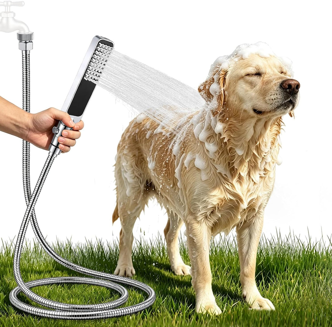 YDmeet High Pressure Dog Shower Attachment with Outdoor Adapter