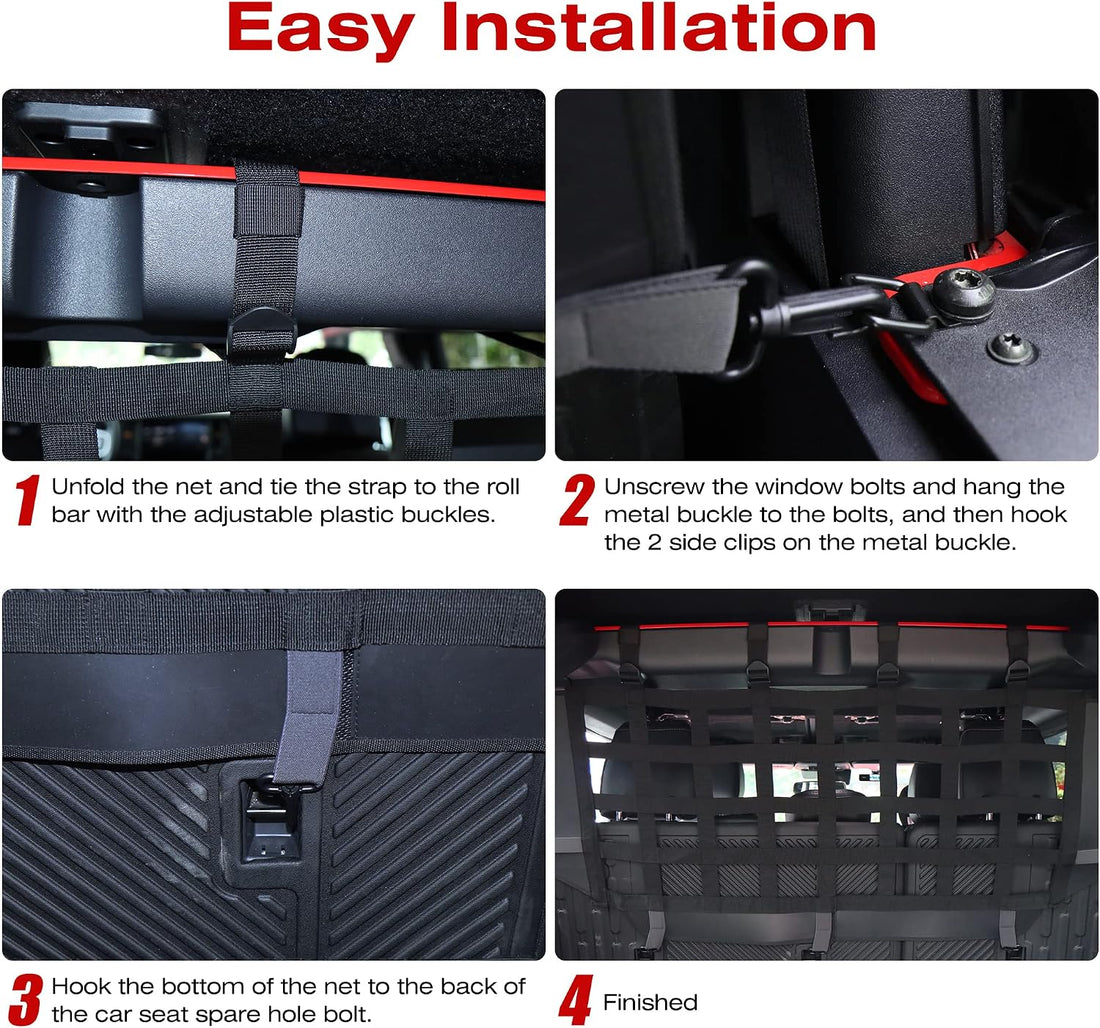 G Dog Barrier,Pet Cargo Net for Ford Bronco Accessories 2021-2026