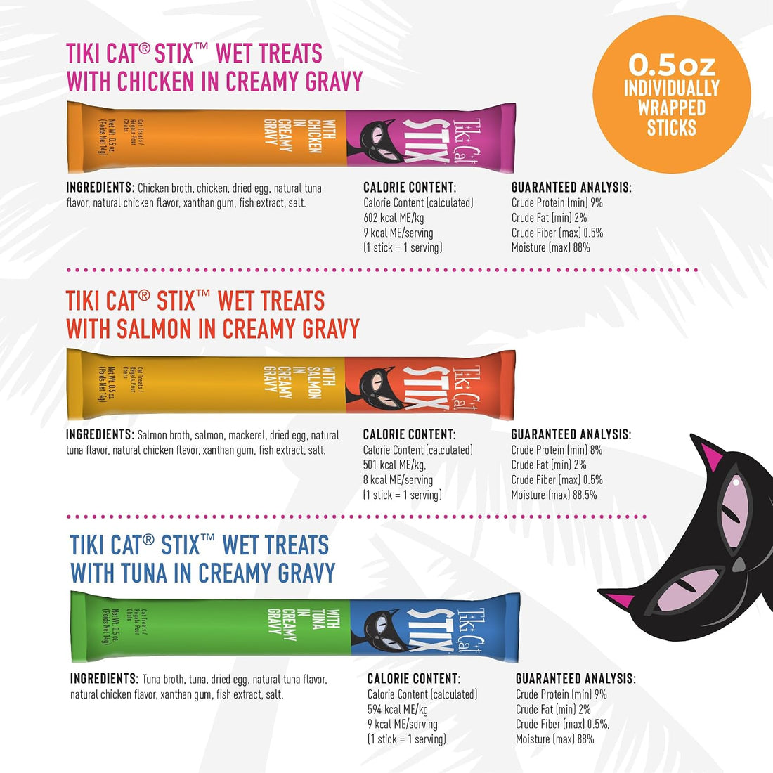 Tiki Cat Stix Mousse Treats, Variety Mega Jar