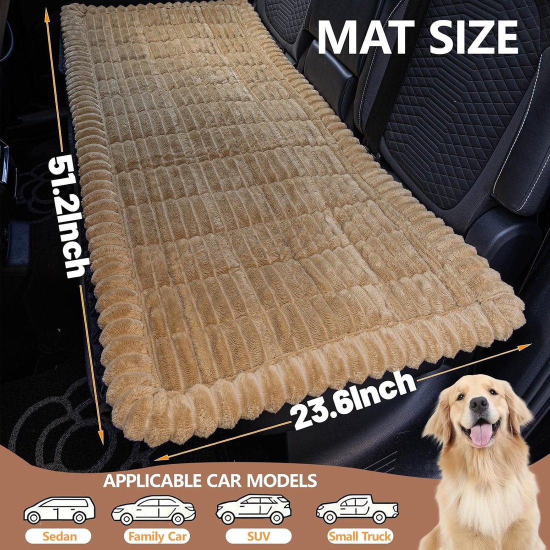 Dog Car Seat Waterproof Bed Cover Back Seat