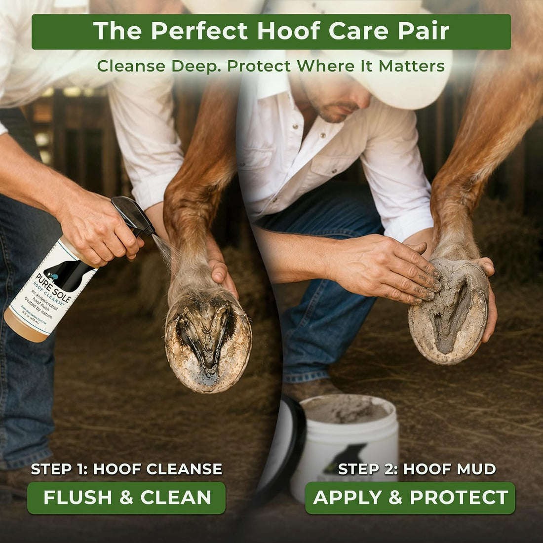 Pure Sole Hoof Cleanse Thrush Treatment Spray for Horses, 16 oz