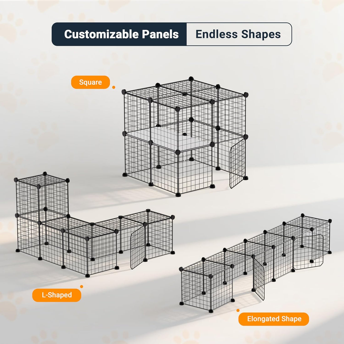 DIY Modular Cat Playpen 2x3x1 Grid | Compact Indoor Cat Enclosure
